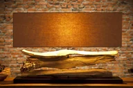 Lampy stojące - Invicta Interior Lampa stołowa Nature Horizontal beżowa 53cm 17326 - miniaturka - grafika 1