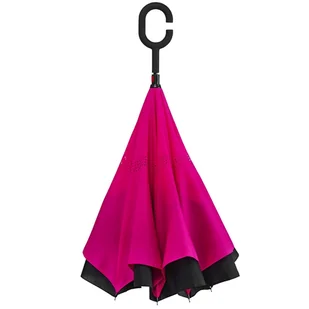 Parasol Odwrócony "Revers" Holenderski - Różowy - Parasole - miniaturka - grafika 1