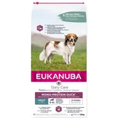 Sucha karma dla psów - EUKANUBA-Adult Daily Care Mono-Protein duck-12kg - miniaturka - grafika 1