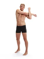 Kąpielówki męskie - Speedo Kąpielówki "Eco+ H-Boom" w kolorze czarno-szarym - miniaturka - grafika 1