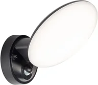 Lampy ogrodowe - Polux Kinkiet zewnętrzny LED z czujnikiem OLAF LED/10W/230V IP44 czarny - miniaturka - grafika 1