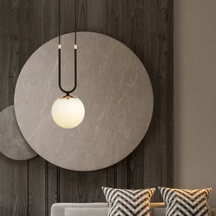 Emibig GLAM 1 BLACK/OPAL 1112/1 lampa wisząca szklane klosze GLAMOUR 1112/1 - Lampy sufitowe - miniaturka - grafika 3