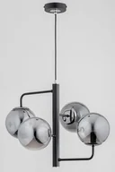 Lampy sufitowe - Lamur lampa wisząca 4-punktowa czarna/chrom 63150 - miniaturka - grafika 1