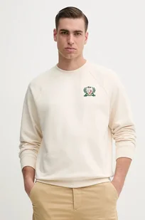 Lacoste bluza męska kolor beżowy z aplikacją SH0028 - Bluzy męskie - miniaturka - grafika 1