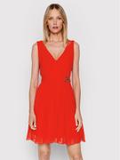 Sukienki - Morgan Sukienka koktajlowa 221-RICHES Czerwony Regular Fit - miniaturka - grafika 1