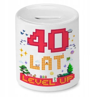 Skarbonka na Urodziny 40 40te 40-te na Prezent z Nadrukiem ze Zdjęciem - Skarbonki Skarbonka na Urodziny 40 40te 40-te na Prezent z Nadrukiem ze Zdjęciem - Skarbonki - miniaturka - grafika 1