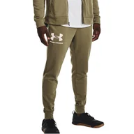 Spodenki męskie - Under Armour Rival Terry Joggers 1361642-361 Męskie Spodnie Zielone - miniaturka - grafika 1