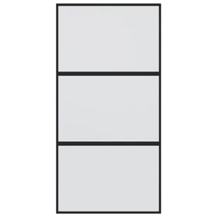 Drzwi przesuwne, czarne, 102,5x205cm, szkło hartowane aluminium 8721012120341 - Drzwi wewnętrzne - miniaturka - grafika 5