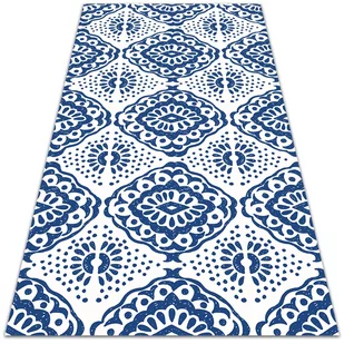 Dywan na taras zewnętrzny Niebieskie wzory 100x150 cm - Dywany zewnętrzne - miniaturka - grafika 1