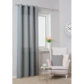 Zasłony - Zasłona z kółkami MIGOT 140 x 260 cm jasnoszara - miniaturka - grafika 1