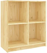 Regały - Drewniany naturalny regał kwadratowy T5-E90 - miniaturka - grafika 1