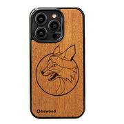 Etui i futerały do telefonów - Drewniane Etui Bewood iPhone 14 Pro LIS MERBAU - miniaturka - grafika 1