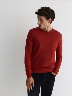 Reserved - Sweter z domieszką kaszmiru - czerwony - Swetry męskie - miniaturka - grafika 1