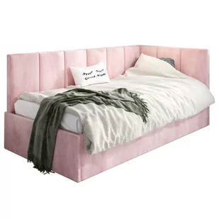 Tapicerowane łóżko młodzieżowe 80x200 - różowy - Barnet 3X - Łóżka dla dzieci i młodzieży - miniaturka - grafika 1