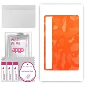 Akcesoria do tabletów i e-booków - folia naklejka skórka strukturalna na TYŁ do TCL TAB 8 LE - Moro Camo Pomarańczowy - apgo SKINS - miniaturka - grafika 1