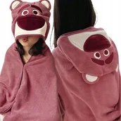 Okrycia kąpielowe dla dzieci - RĘCZNIK KĄPIELOWY Z KAPTUREM PONCZO OKRYCIE KĄPIELOWE DLA DZIECI 70x140 CM - miniaturka - grafika 1