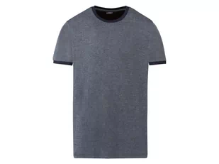 LIVERGY LIVERGY T-shirt męski z wiskozą (S (44/46), Granatowy) 4055334534345 - Koszulki męskie - miniaturka - grafika 1
