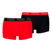 Majtki męskie - Puma Bokserki Męskie Majtki Boxer 2P Czarne/Czerwone R.M - miniaturka - grafika 1