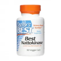 DOCTOR'S BEST DOCTOR'S BEST Nattokinase 2000 FUs 90vegcaps - Witaminy i minerały dla sportowców - miniaturka - grafika 1