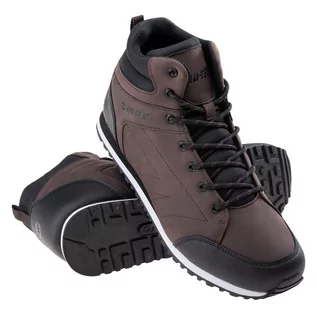 Buty dla dziewczynek - Męskie Buty HI-TEC ARNEL MID 30757-D BROWN/BLK – Brązowy - grafika 1