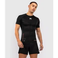 Kimona, stroje i obuwie - Venum Rashguard Krótki Rękaw Short Sleeve Tactical XT Black/Fire Red - miniaturka - grafika 1