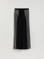 Spódnice - Reserved - Spódnica z wiskozy - czarny - miniaturka - grafika 1