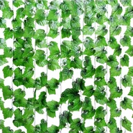 Sztuczne kwiaty - 12X Sztuczny Bluszcz Liście Na Balkon Ścianę Roślina Wisząca Dekoracje 27M - miniaturka - grafika 1