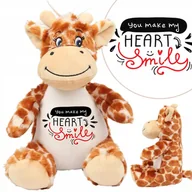 Maskotki i pluszaki - Miś Przytulanka Żyrafa Walentynki HEART SMILE Wz - miniaturka - grafika 1