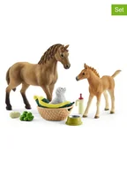 Zabawki kreatywne - Schleich Zestaw figurek "Sarah's baby animal care" do zabawy - 5+ - miniaturka - grafika 1