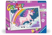 Zabawki kreatywne - CreArt dla dzieci: Różowy Neon - Jednorożec - Ravensburger - miniaturka - grafika 1