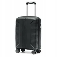 Walizki - PUCCINI Walizka Kabinowa Podróżna Na Kółkach PP Twarda Czarna PP027C-1 - miniaturka - grafika 1