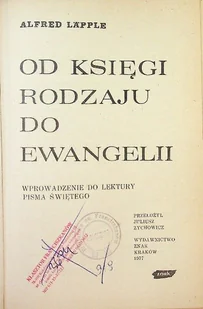 Od Księgi Rodzaju do Ewangelii - Religia i religioznawstwo - miniaturka - grafika 1