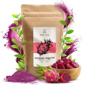 Mary Rose Pink Matcha Dragon Fruit w Proszku 50g