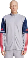 Bluzy męskie - Bluza męska adidas Squadra 25 Training szaro-granatowa JP3389 2XL - miniaturka - grafika 1