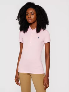 Koszulki i topy damskie - Ralph Lauren Polo Polo Julie 211505654112 Różowy Slim Fit - grafika 1
