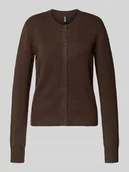 Swetry damskie - Kurtka z dzianiny o kroju regular fit z dodatkiem wełny model ‘MALOU’ - miniaturka - grafika 1