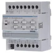 Gniazdka elektryczne - Hager Polo KNX e/s Elektroniczny sterownik grzewczy 6-kanałowy, 24/230 V AC TXM646T TXM646T - miniaturka - grafika 1