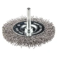 Akcesoria do elektronarzędzi - GRAPHITE Szczotka druciana tarczowa z trzpieniem 75 mm, INOX - miniaturka - grafika 1