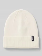 Czapki męskie - Czapka z dzianiny z mieszanki wiskozy z efektem prążkowania - miniaturka - grafika 1