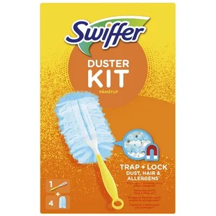 SWIFFER SWIFFER DUSTER MIOTEŁKA DO KURZU RĄCZKA + 4 WKŁADY 8006540307960 - Folia, papier śniadaniowy, serwetki - miniaturka - grafika 1
