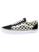 Trampki damskie - Vans Skórzane sneakersy "Checkerboard Old" w kolorze czarno-beżowym - miniaturka - grafika 1