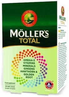 Kwasy tłuszczowe, witaminy i minerały Mollers Total Multivitamins + Omega-3 28 Tablets + 28 Pearls (5702071501725) - Suplementy naturalne - miniaturka - grafika 1