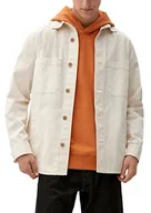 Kurtki męskie - s.Oliver Męska kurtka overshirt, biały, S - miniaturka - grafika 1