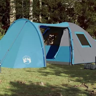 Namioty - vidaXL Namiot kempingowy, 6-os., niebieski, 466x342x200 cm, tafta 185T - miniaturka - grafika 1