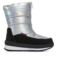Buty dla dziewczynek - Śniegowce CMP Kids Rae Snow Boots Wp 39Q4964 Srebrny - miniaturka - grafika 1