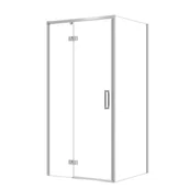 Kabiny prysznicowe - Kabina prysznicowa Cersanit Larga 100x90x195 prostokątna lewa chrom transparentne S601-312 - miniaturka - grafika 1