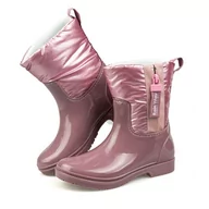 Kalosze damskie - Kalosze dziewczęce ocieplane różowe,  nowa kolekcja, Rain Way rozmiar 28 - miniaturka - grafika 1