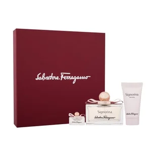 Ferragamo Signorina Zestaw EDP 100 ml + mleczko do ciała 50 ml + EDP 5 ml - Zestawy perfum damskich - miniaturka - grafika 1