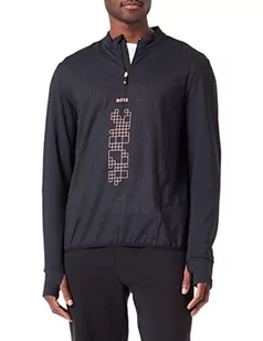 BOSS Męska bluza dresowa z dżerseju, czarny, M - Bluzy męskie - miniaturka - grafika 1
