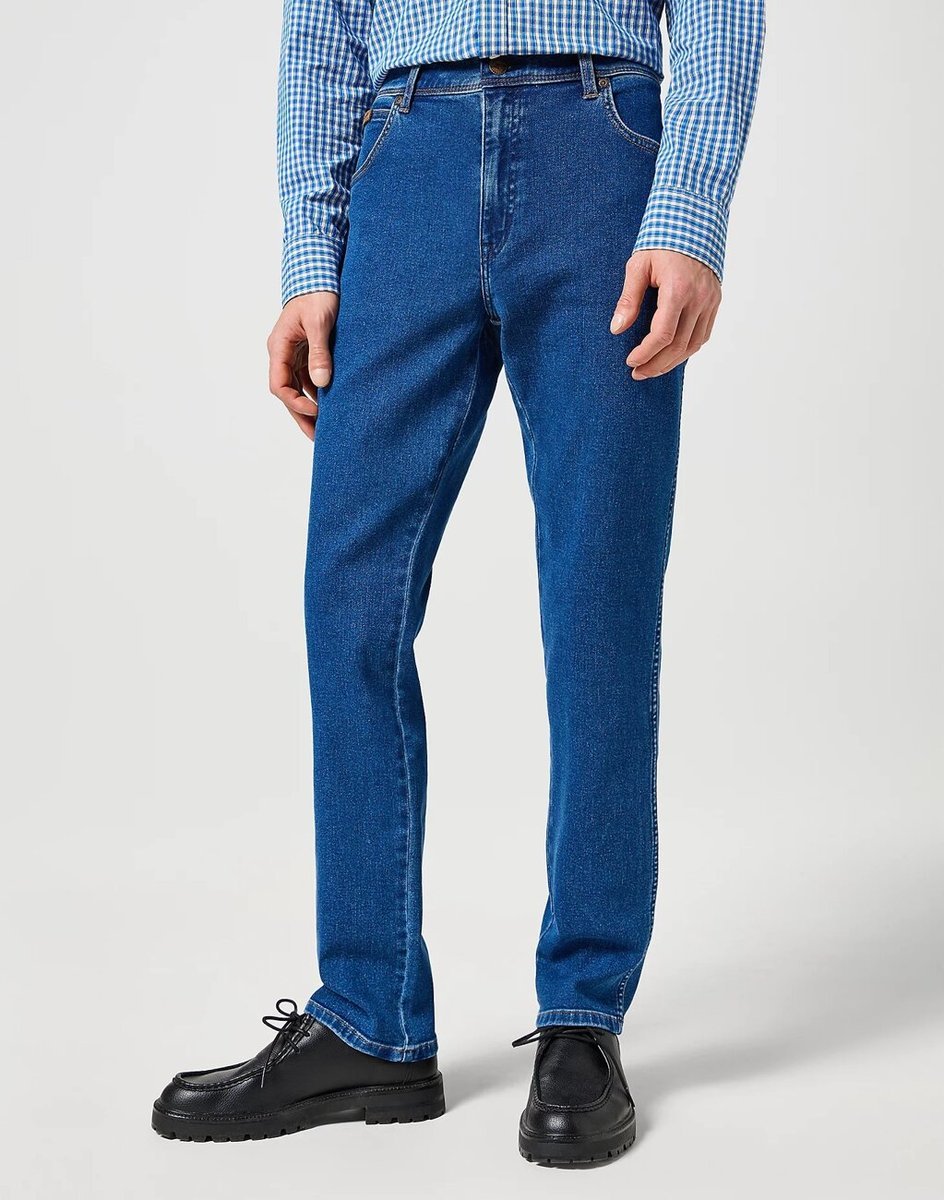 Męskie spodnie jeansowe dopasowane Wrangler TEXAS SLIM W40 L32